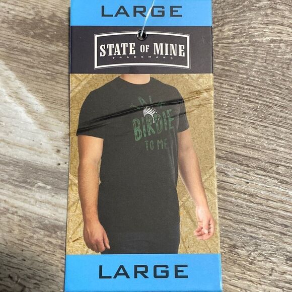 State of Mine Talk Birdie To Me Short Sleeve Golf Graphic Tee Mens Size Large - Picture 3 of 4